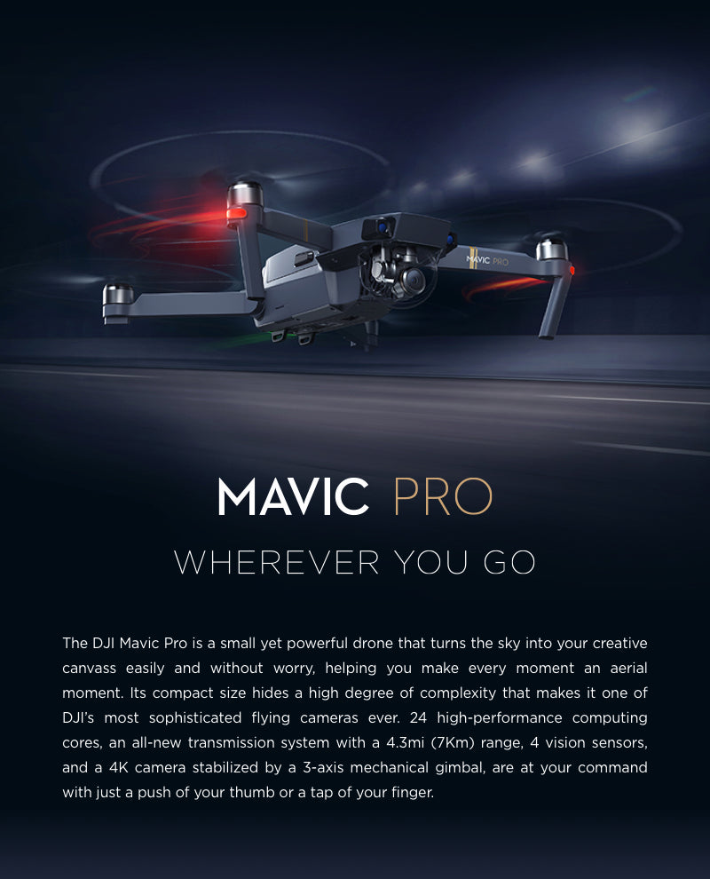 DJI Mavic Pro Drone Set 1080P Camera 4K Video RC Helicopter Drones