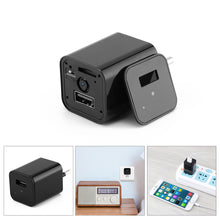 HD 1080P Hidden Camera USB Wall Charger Wireless Home Security Covert Camcorder Adapter Support Max 32GB TF Card (Not included SD card)