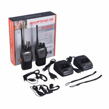 Baofeng BF-888S 2pcs VHF/UHF FM Transceiver 400-470MHz Rechargeable Walkie Talkie 5W 16Ch With Headset 2-way Radio