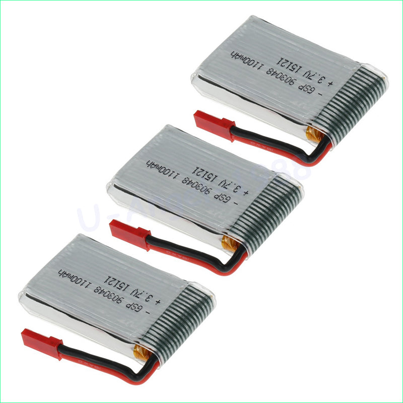 3pcs/lot 3.7V 1100mah lion battery for JJRC H11D H11C RC Quadcopter Upgrade Battery KH11D-001