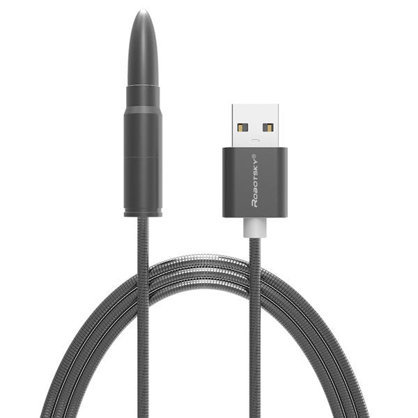 High Quality USB Cable For iphone 6 5 Quick Charging Charger Cabo For iphone iPad Air iPod Fashion Metal Jacket With Bullet Head