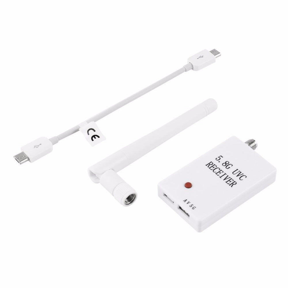5.8G Mini 150CH FPV Receiver UVC Video Downlink for OTG VR Android Phone RC Drone Quadcopter Light Weight Compact Size