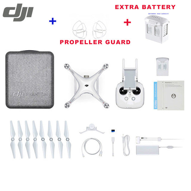 DJI Phantom 4 Pro RC Quadcopter Helicopter with 4K HD Camera 20MP CMOS 5 Direction Obstacle Sensing Quadcopter In Stock