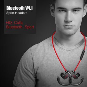 Bluetooth 4.1 Headphone Wireless Sweat-proof Sport Headphones Stereo Headset Noise Cancelling Aptx for iPhone Android