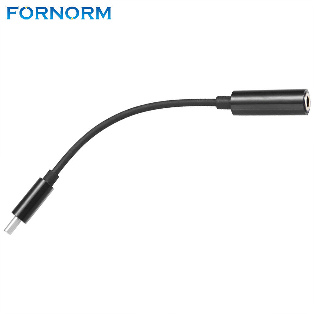 Fornorm USB Type-C Male to 3.5mm Female Audio Adapter Type C to 3.5 Headphone for PC Tablet