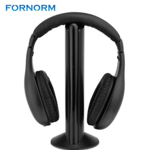 Fornorm 5 IN 1 Wireless Cordless GAming Headset With FM Microphone Headphone For PC TV Radio Gaming Headphone