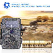 Game & Trail Camera 1080P FHD 12MP Waterproof Wildlife Cameras 120 Degrees Detect Angle/Infrared Night Vision/Motion Activated/0.5s Trigger Speed Surveillance Camera with 2.4" LCD Screen & 42pcs IR LEDs