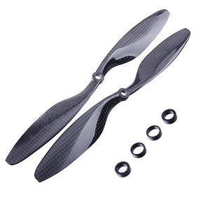 2pcs 10x4.7 3K Carbon Fiber Propeller CW CCW 1047 CF Props Blade For RC Quadcopter Hexacopter Multi Rotor UFO (1pair)