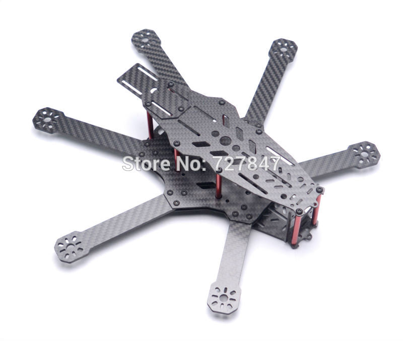 NEW RD290 Mini 290 290mm Hexacopter 6 Axles FPV Racer Pure Carbon Fiber