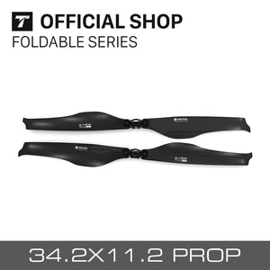T-motor Foldable FA34.2*11.2-2PCS/PAIR CF Prop For Helicopter Hexacopter UAV Motor Boom Lift