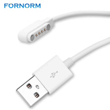 FORNORM Magnetic Charger Cable Cord USB 2.0 Male to 4 Pin Pogo Power Charger Cable for Smart Watch