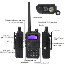 7W Walkie Talkie Retevis RT5 Dual Band Radio VHF/UHF 136-174+400-520MHz 128CH Scan VOX FM Radio 1750Hz Two Way Radio A9108Q