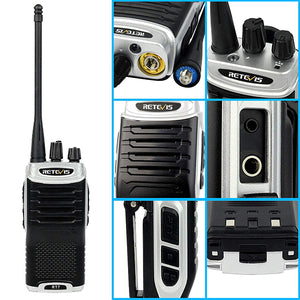 5pcs Walkie Talkie Retevis RT7 UHF 400-470MHz CTCSS/DCS FM Radio(88-105MHz) Two Way Radio Amateur Radio HF Transceiver A9111A