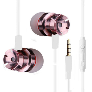 In-Ear Supper Bass Metal Earbuds Earphone Headphone Microphone 3.5mm